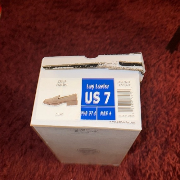 Beige Lug Loafers for Women Size 7 Dune - Picture 8 of 10